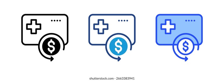 Reimbursement Icon Element For Design