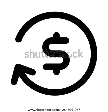reimbursement line icon editable vektor