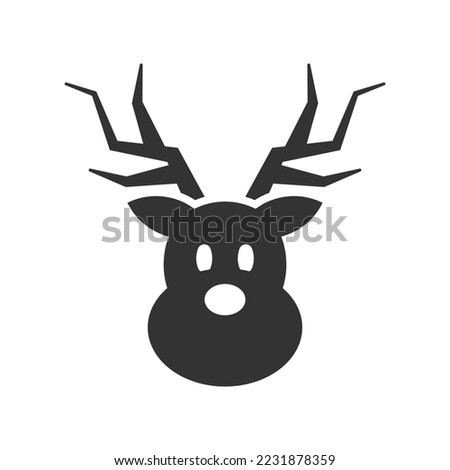 Rein deer Icon, Vector graphics