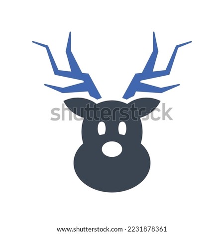 Rein deer Icon, Vector graphics