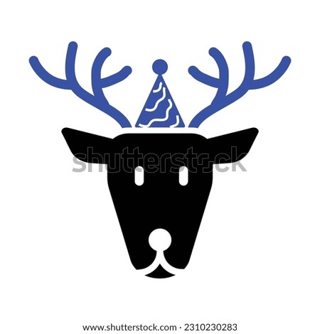 Rein Deer Icon , Vector Graphics
