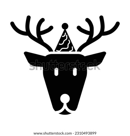 Rein Deer Icon , Vector Graphics