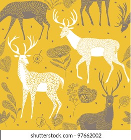Rein deers Deco Tile