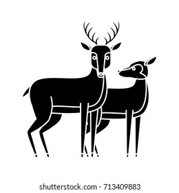 Reindeer animal cartoon