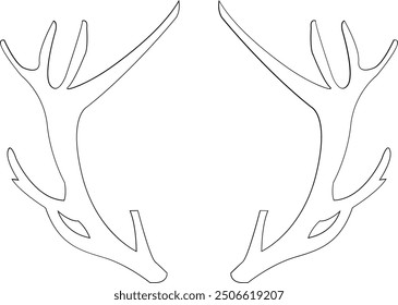 Reindeer Antlers – Elegant Holiday Silhouette	