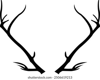 Reindeer Antlers – Elegant Holiday Silhouette	