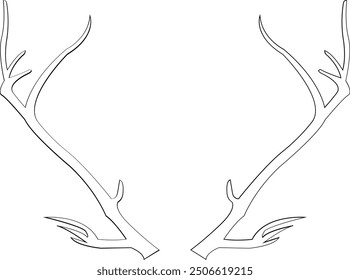 Reindeer Antlers – Elegant Holiday Silhouette	