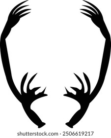 Reindeer Antlers – Elegant Holiday Silhouette	