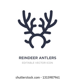 reindeer antlers icon on white background. Simple element illustration from Christmas concept. reindeer antlers icon symbol design.