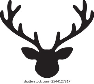 
Reindeer Antlers Vector Silhouette Art