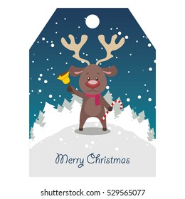 Reindeer with bell tag