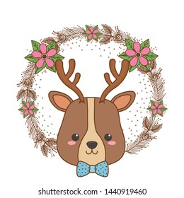 Reindeer cartoon design vector illustrator
