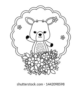 Reindeer cartoon design vector illustrator