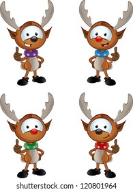 Reindeer Character - Pointing Up