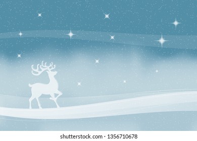 Reindeer christmas background