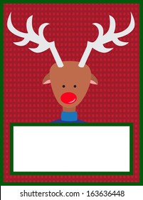 Reindeer Christmas card