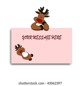 Reindeer Christmas Card