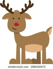 Reindeer christmas red nose rudolph 