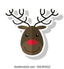 Reindeer of Christmas season design