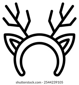Reindeer christmas vector icon illustration