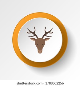 Reindeer color icon. Elements of winter wonderland multi colored icons. Premium quality graphic design icon