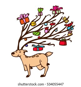 Reindeer Coloring Pages