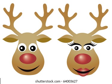 Reindeer couple