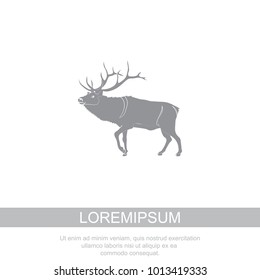 Reindeer, deer icon