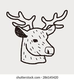 reindeer doodle