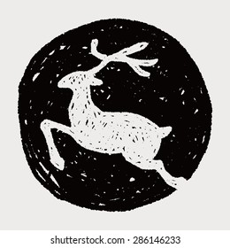 reindeer doodle
