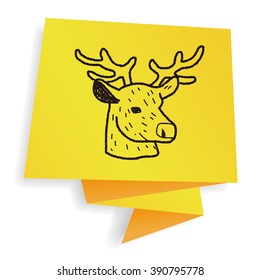 reindeer doodle