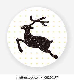 reindeer doodle