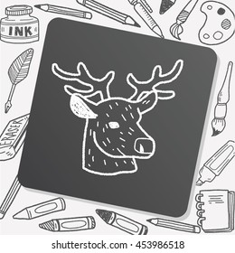 reindeer doodle