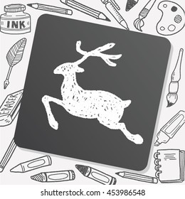 reindeer doodle