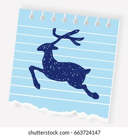 reindeer doodle