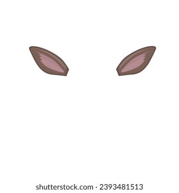 reindeer ears vector design illustration suitable for stickers, templates, decorations on Christmas, year-end celebrations