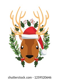 reindeer hat leaves decoration