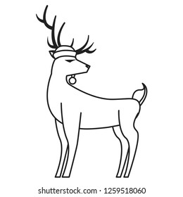 reindeer hat on white background