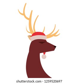 reindeer hat on white background