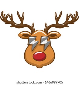 reindeer head vector pattern graphic design