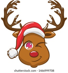 reindeer head vector pattern graphic design