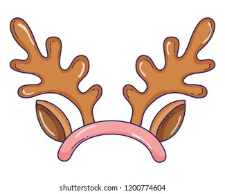 reindeer headband cartoon