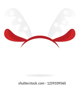 Reindeer Horns Head Band. Vector Illustration