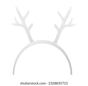 Reindeer horns head band. vector illustration