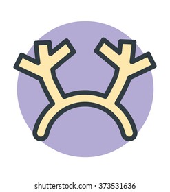 Reindeer Horns Vector Icon