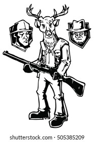 reindeer hunter logo