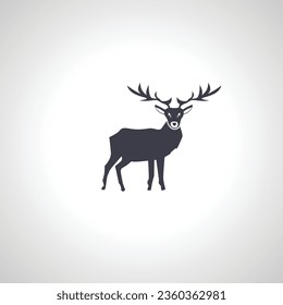 reindeer icon. christmas deer isolated icon on white background