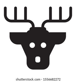reindeer icon, Ready to use in web design , apps, software and print. - Vector. Eps 10