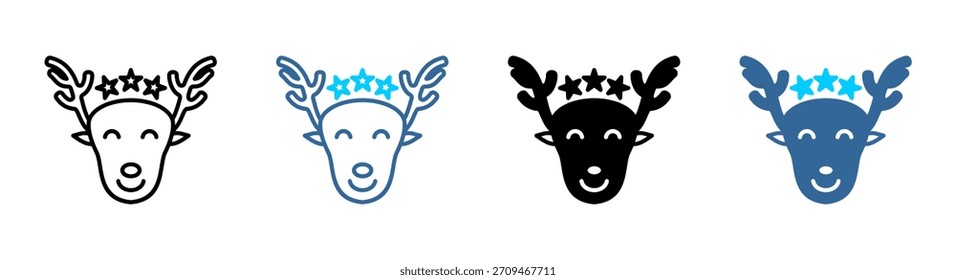 Rentier-Symbol Set mehrere Stilkollektion