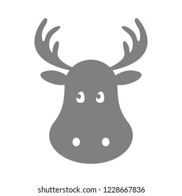 Reindeer icon. Vector.